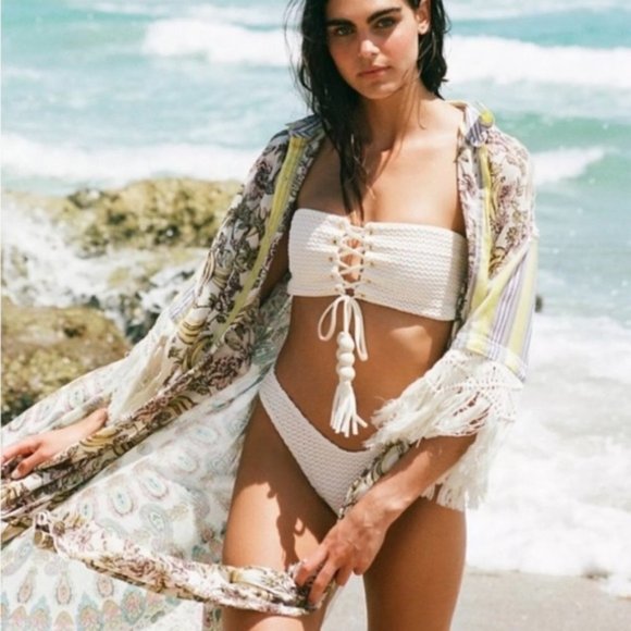 Free People Watching Waves Maxi Shirt s / m - Picture 6 of 14